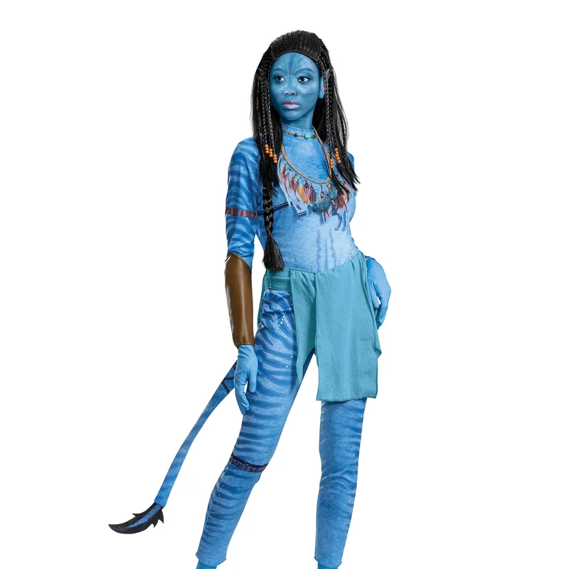 Disguise 129239N Neytiri, Deluxe Official Disney Avatar Costume Outfit, Adult, Shown, Women's Size Small (4-6)