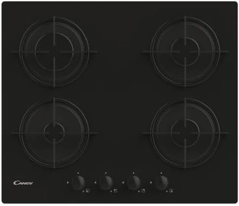 Candy CVW6BB, Gas hob, Black