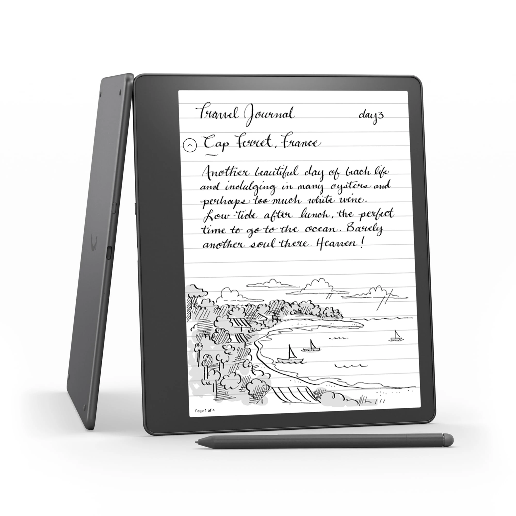 Kindle Scribe (2022 release) - 16 GB, the first Kindle and digital notebook, all in one, with a 10.2" 300 ppi Paperwhite display, with built-in notebook summarisation. Includes Basic Pen