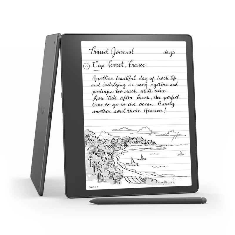 Kindle Scribe (2022 release) - 64 GB, the first Kindle and digital notebook, all in one, with a 10.2" 300 ppi Paperwhite display, with built-in notebook summarisation. Includes Premium Pen