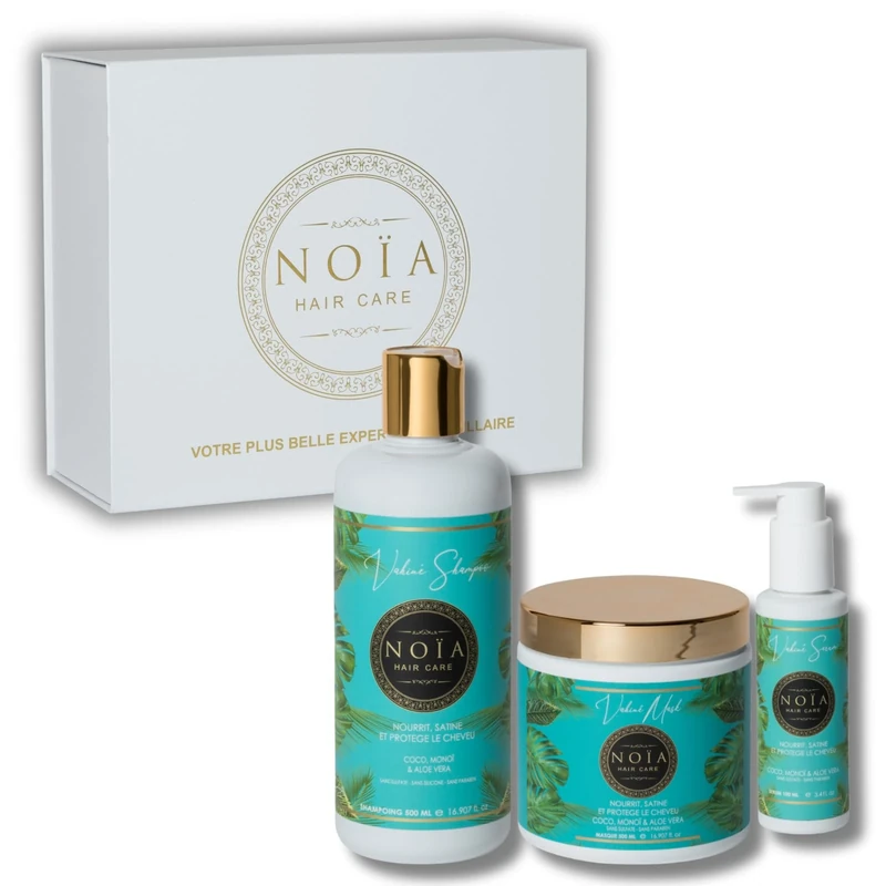 NOÏA HAIR - Discovery Set - VAHINÉ Collection - Trio Shampoo + Mask + Serum (Coconut, Monoi & Aloe Vera)