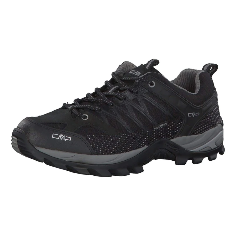 CMP Rigel Low Trekking Shoe Wp, Walking shoe, Nero-Grey,