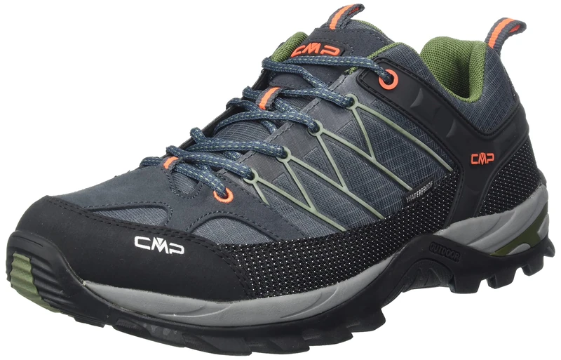 CMP Men's Rigel Low Trekking Shoe Wp Walking, Antracite-Torba, 13 UK