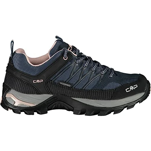 CMP Rigel Low Trekking Shoe Wp, Walking shoe, Asphalt-Antracite-Rose,