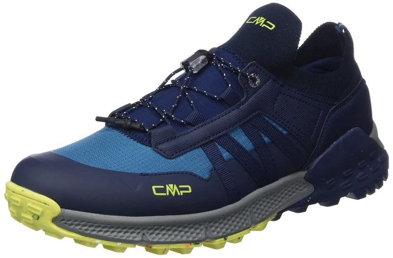 CMP Men's Hosnian Low Shoe Walking, B.Blue-Verde Fluo, 10.5 UK (45 EU)