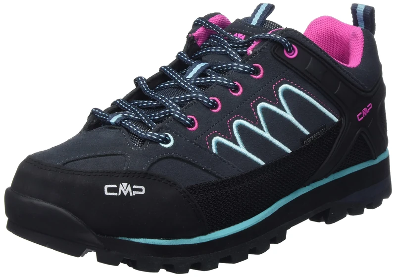 CMP Women's Moon Low WMN Trekking Shoe WP, Anthracite-Acqua, 6.5 UK