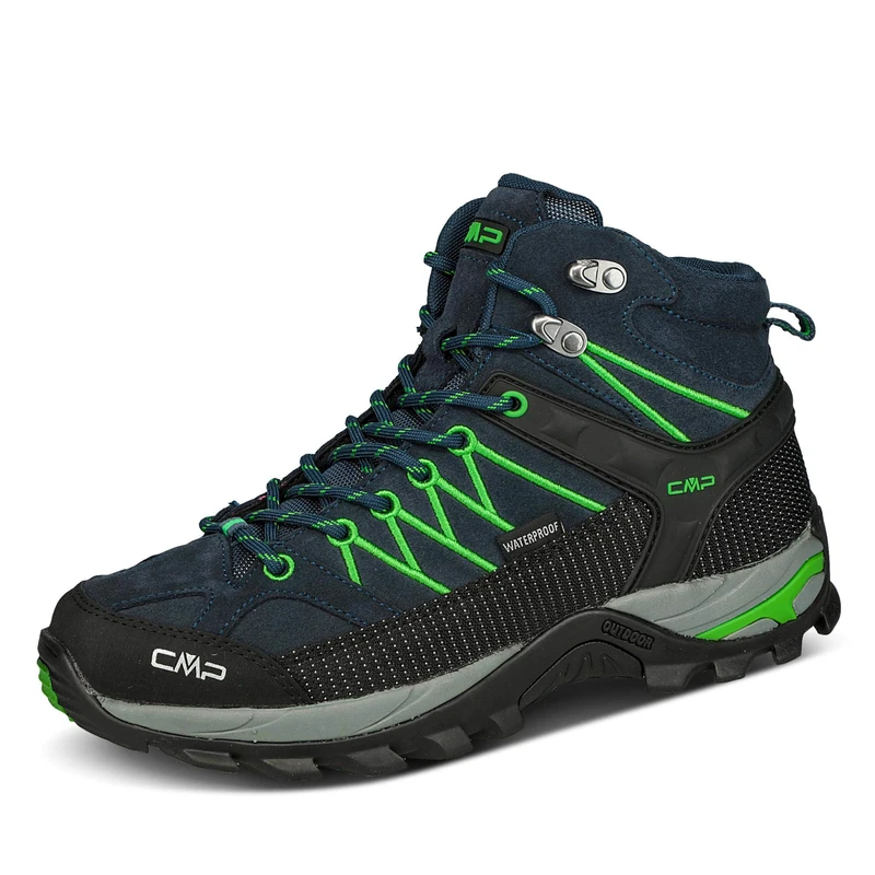 CMP Men's Rigel Mid Trekking Shoe Wp Trekking Shoes, Blue B Blue Gecko 51ak, 13.5 UK - Image 1