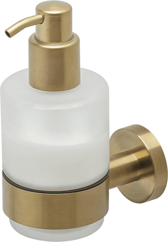 Geesa Soap dispenser, Stainless Steel, Brushed gold, 67 x 148 x 103 mm