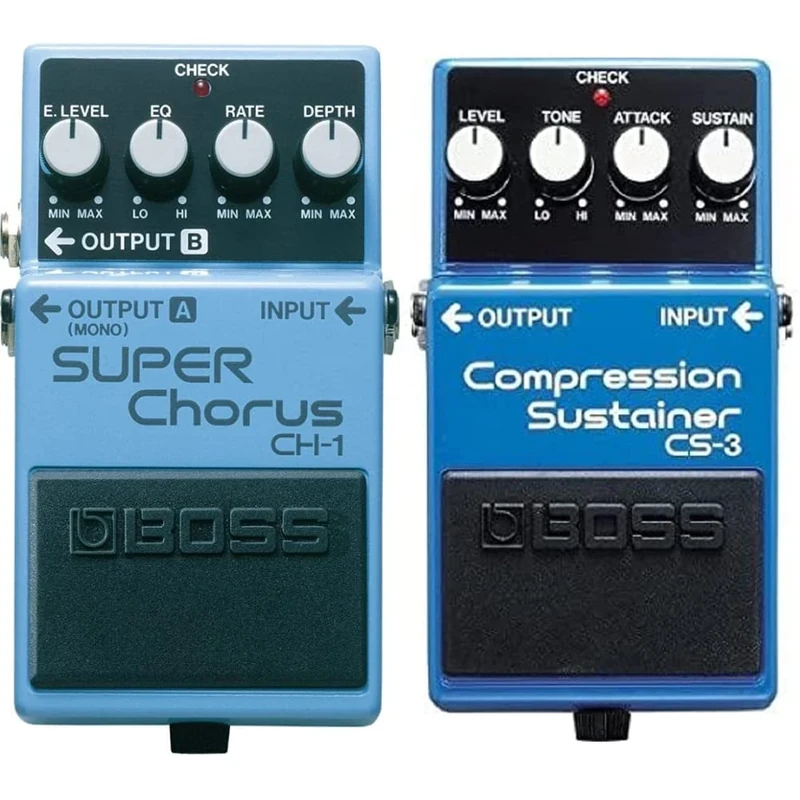 BOSS Ch-1 Stereo Super Chorus & Cs-3 Compressor/Sustain Pedal