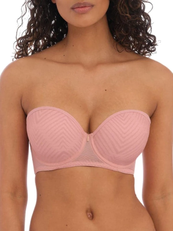 Freya Tailored Moulded Strapless Bra Ash Rose Pink 28FF - Image 1