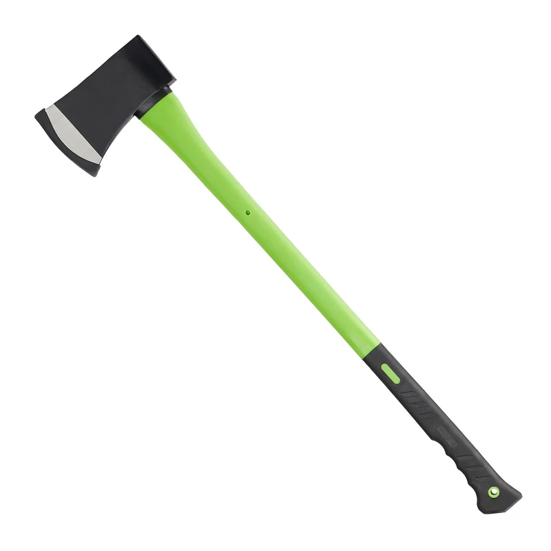 Relaxdays Splitting Axe - 85 cm Fibreglass Handle - Green/Black