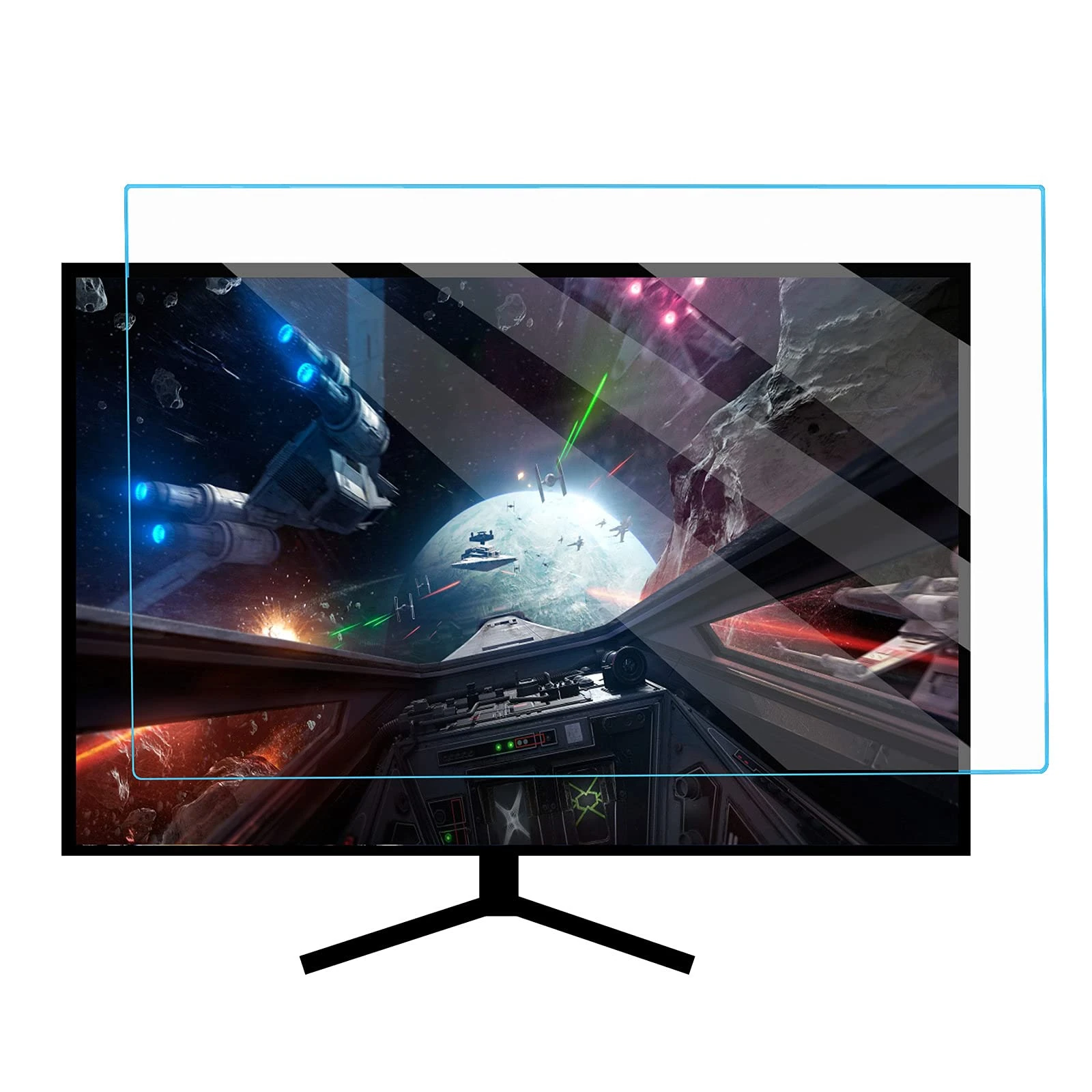 ZLSD Hd/matte Tv Screen Protective Film Anti Blue Light 65-75 Inch, Matte Anti-glare Film, Hd No Bubble, for Lcd, Led, 4k Oled, Qled Anti-scratch Injury,HD-70inch(1563x908MM)