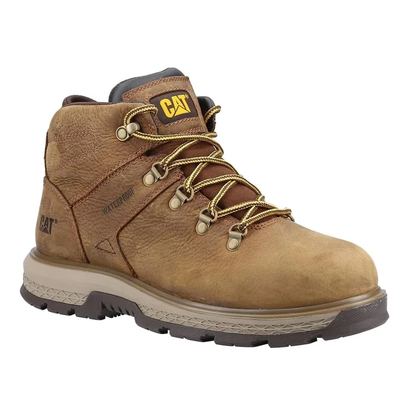 Caterpillar Male Exposition Hiker Safety Boot, Brown, 12