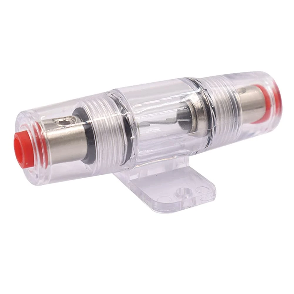 Fuse Holder, AGU Fuse Holder Waterproof Inline 60A / 100A Fuse Holder For Car Audio Alarm Amplifier Car Audio Subwoofer Car Audio Electronic Part