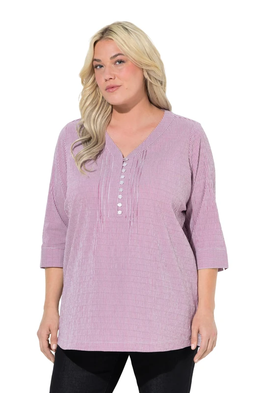 Ulla Popken Women's Tunic, Magnolia red, 28/30 Plus