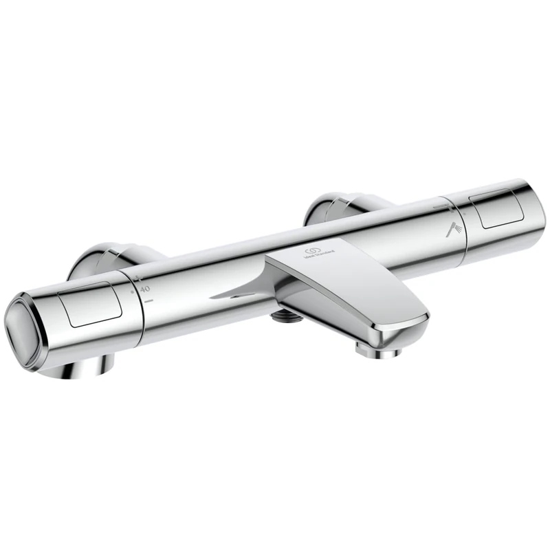 Ideal Standard Ceratherm T100 Exposed Thermostatic Rim Mounted Bath Shower Mixer, Chrome