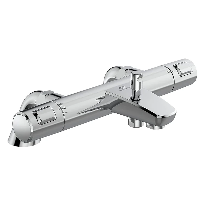 Ideal Standard Ceratherm T25 Exposed Thermostatic Rim Mounted Bath Shower Mixer, Chrome