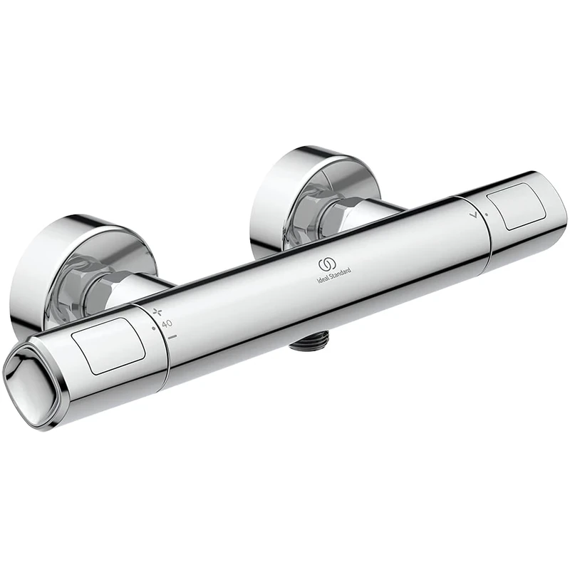 Ideal Standard Ceratherm T100 Thermostatic Shower Mixer Valve, Chrome, A7231AA