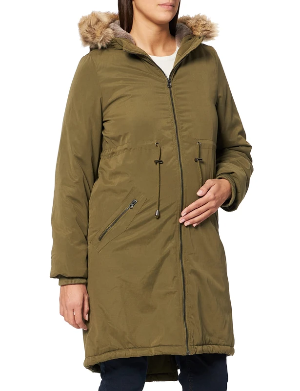 MAMA.LICIOUS Women's MLAMY 3IN1 Padded Jacket A. Coat, Olive Night, XL - Image 1
