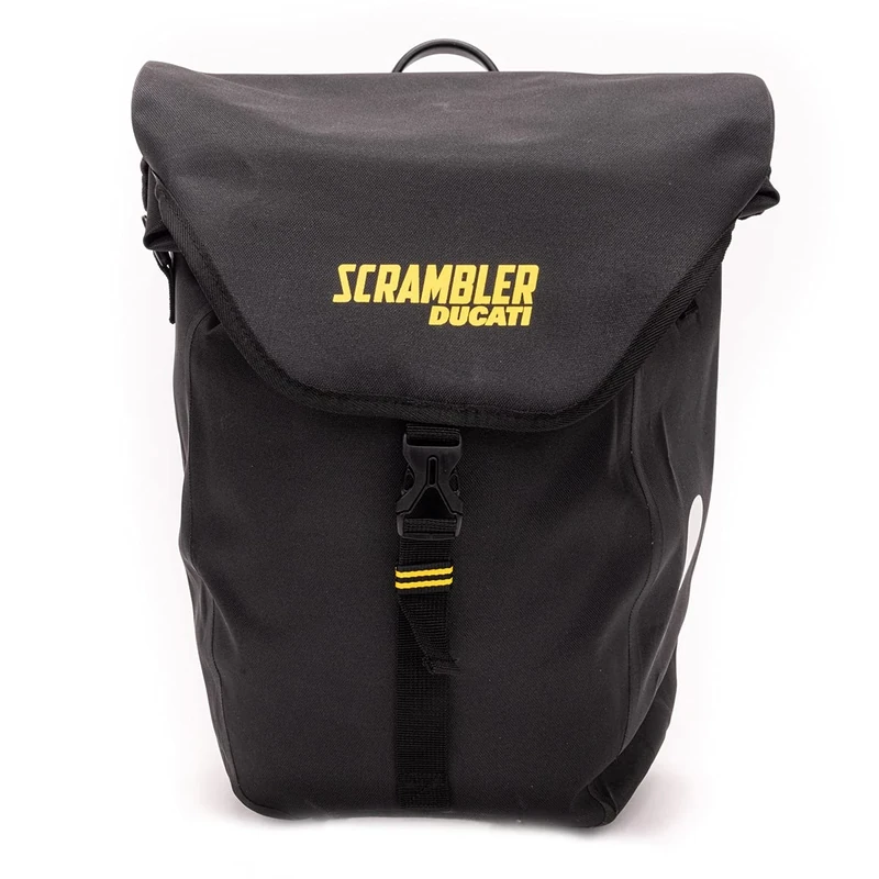 Scrambler Ducati Ducati Scrambler Unisex Adult Bicycle Side Bag Black Yellow One Size