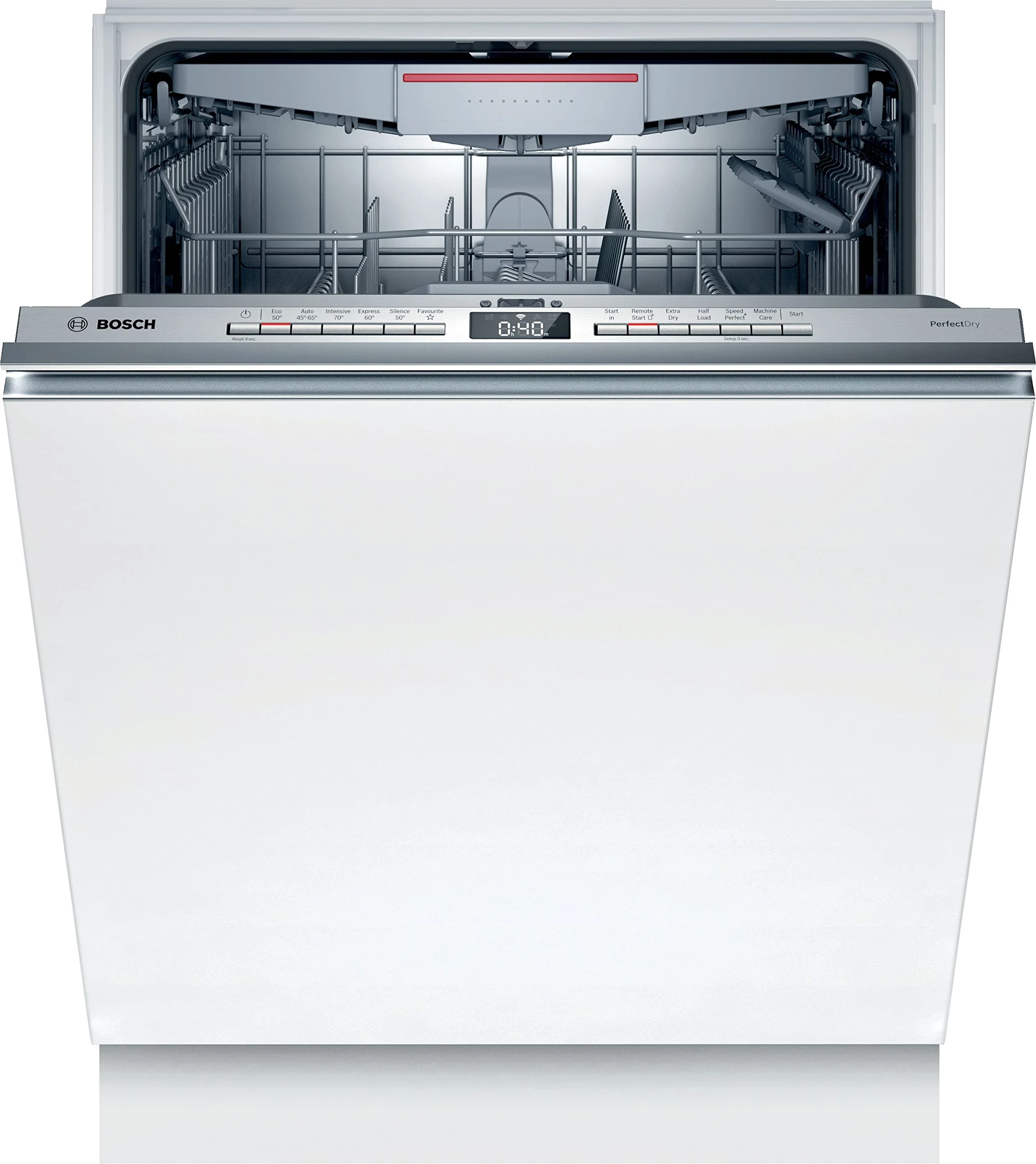 Bosch Home & Kitchen Appliances Bosch Series 6 SMV6ZCX01G Dishwasher with 14 place settings, PerfectDry, TimeLight, Wifi enabled via Home Connect, Integrated, 60 cm wide