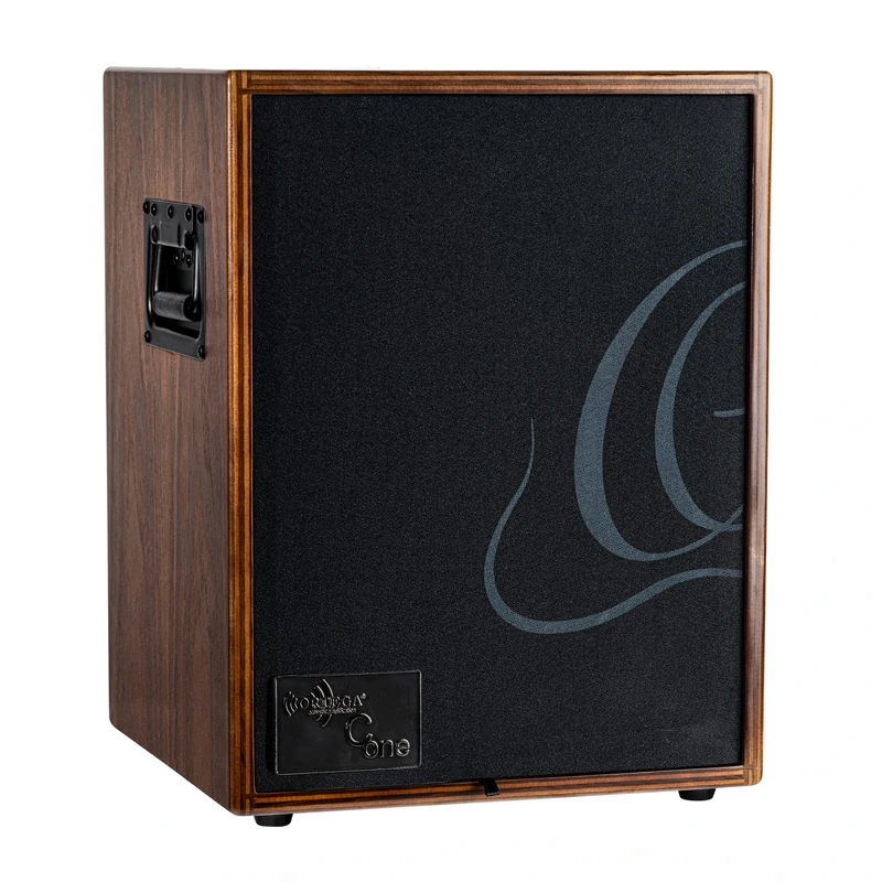 Ortega Guitars Amplification Series Combo - Two-Channel Acoustic Amplifier - 29.5 x 27.9 x 38.8 cm - Including Dust Cover - Walnut, Natural (CONE-WND)