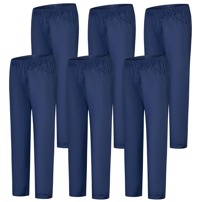 Misemiya Unisex Lot de 6 Unités Bz-6-8312 Medical Scrubs Pants, Bleu Marine,