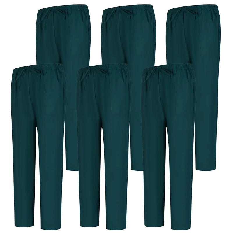 Misemiya Lot de 6 Unités Bz-6-6802 Medical Scrubs Pants, Vert 68, L (Pack of 6)