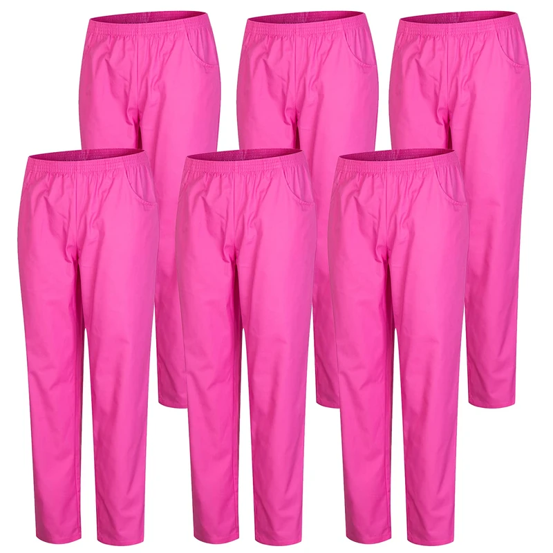 Misemiya Unisex Lot de 6 Unités Bz-6-8312 Medical Scrubs Pants, Rose,
