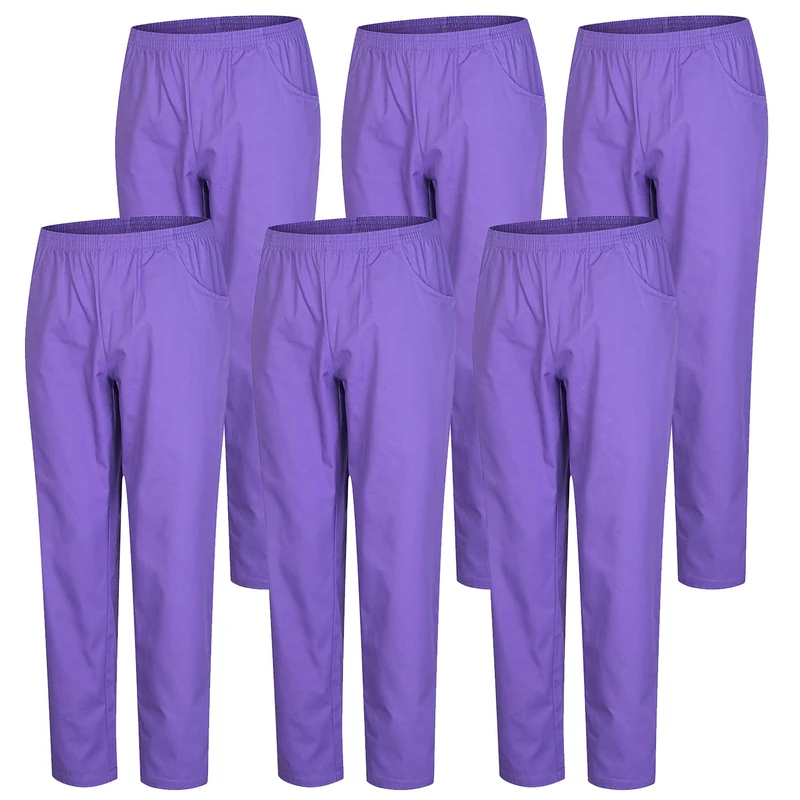 Misemiya Unisex Lot de 6 Unités Bz-6-8312 Medical Scrubs Pants, Lilas,