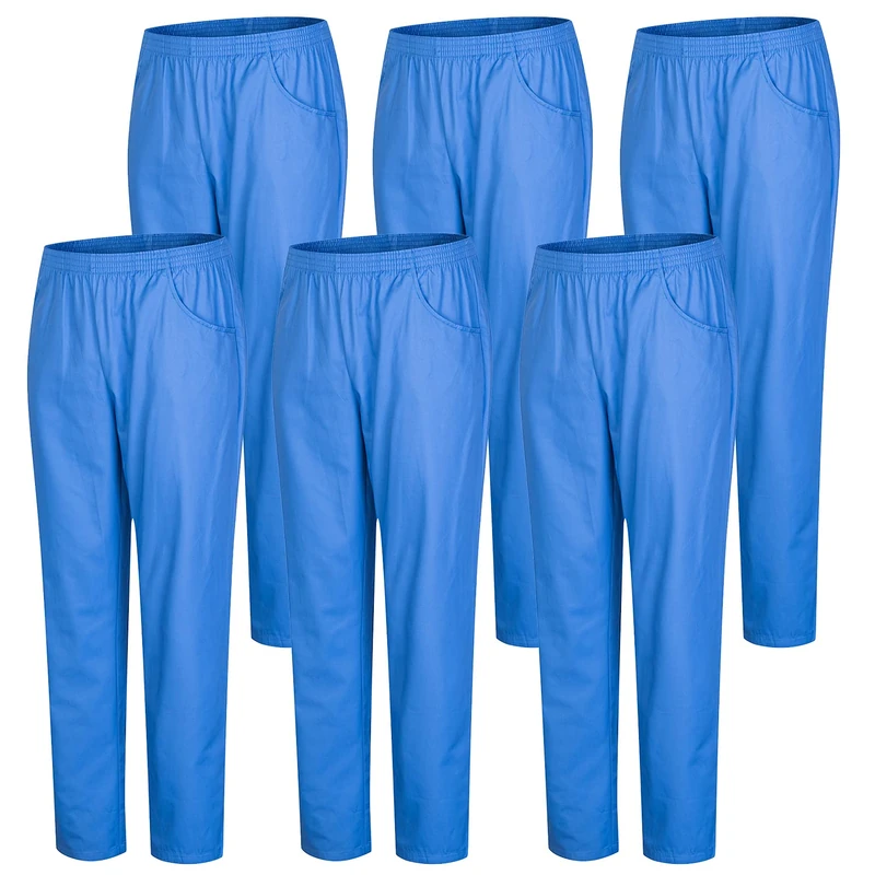 Misemiya Unisex Lot de 6 Unités Bz-6-8312 Medical Scrubs Pants, Ciel Bleu,