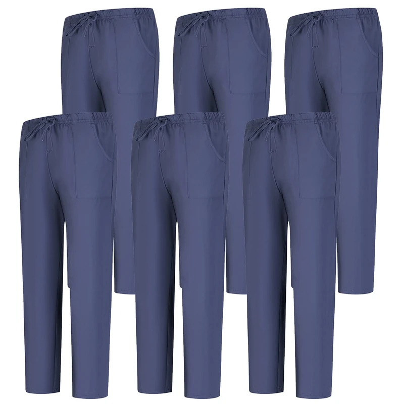 MISEMIYA 6 Pack Bz-6-8312 Medical Scrubs Pants, Grey 68, L (Pack of 6)