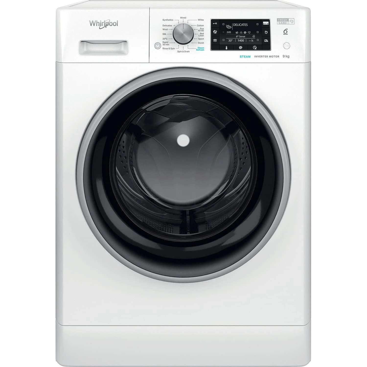 Whirlpool FFD 9458 BSV UK N Freestanding Washing Machine, 9kg load, 1400rpm, White