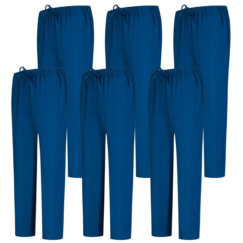 Misemiya Unisex Lot de 6 Unités Bz-6-6802 Medical Scrubs Pants, Bleu Marine 68,