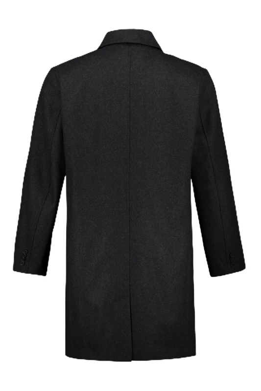 JP 1880 Men's Wollmix Mantel Coat - Charcoal XL Tall