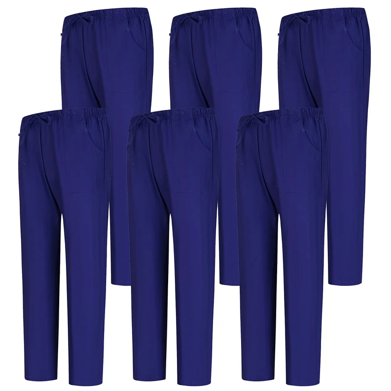 Misemiya Unisex Lot de 6 Unités Bz-6-6802 Medical Scrubs Pants, Violet 68,