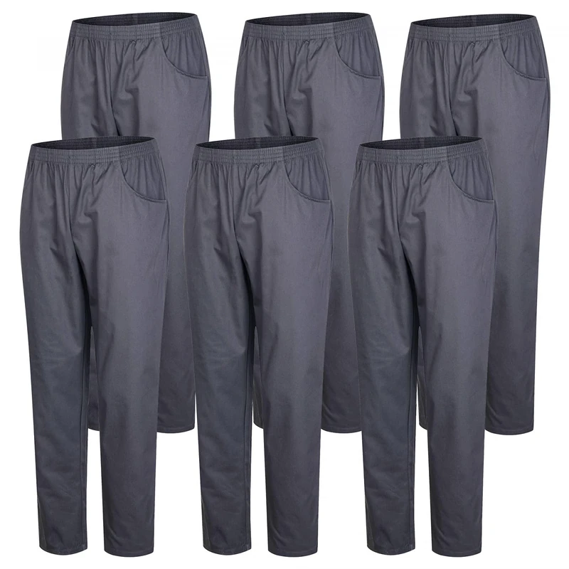 Misemiya Unisex Lot de 6 Unités Bz-6-8312 Medical Scrubs Pants, Gris,