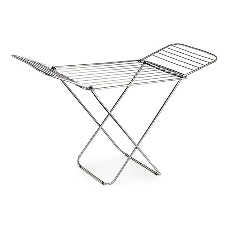 BigBuy Home Folding Aluminium Clothesline, Grey, 55.5 x 108 x 178 cm, Various Materials