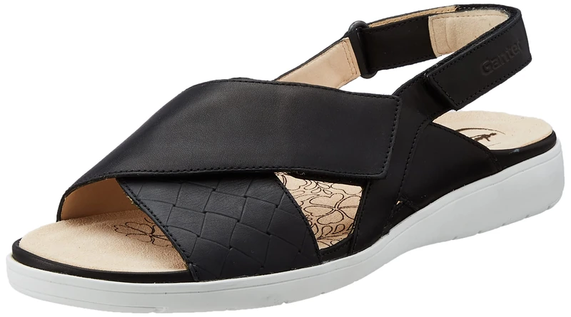 Ganter Women's GINA Sandal, Schwarz, 10 UK