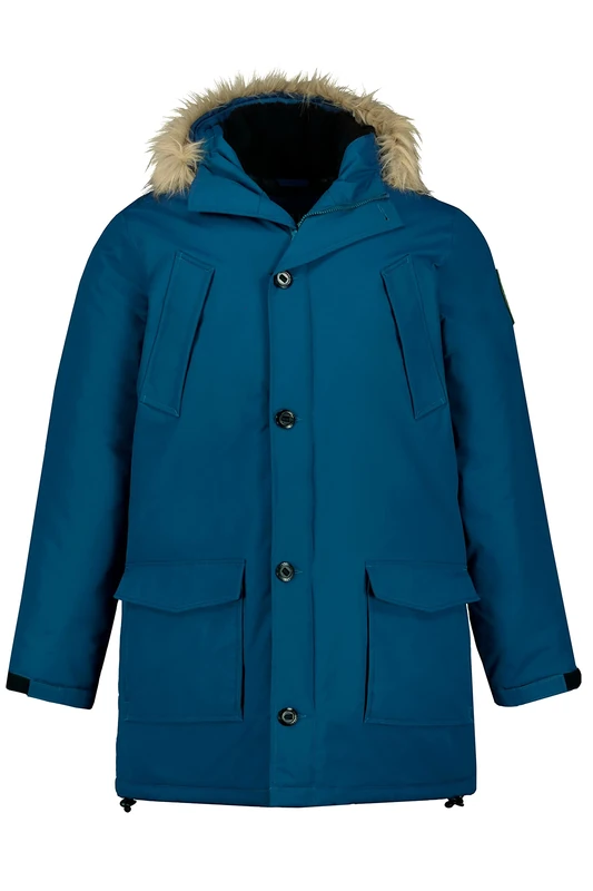 JP 1880 Men's Parka Jacket, Blau, XXL