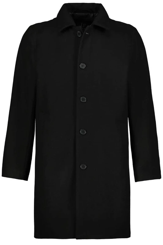 JP 1880 Men's Mantel Coat, Black Beauty, 3XL