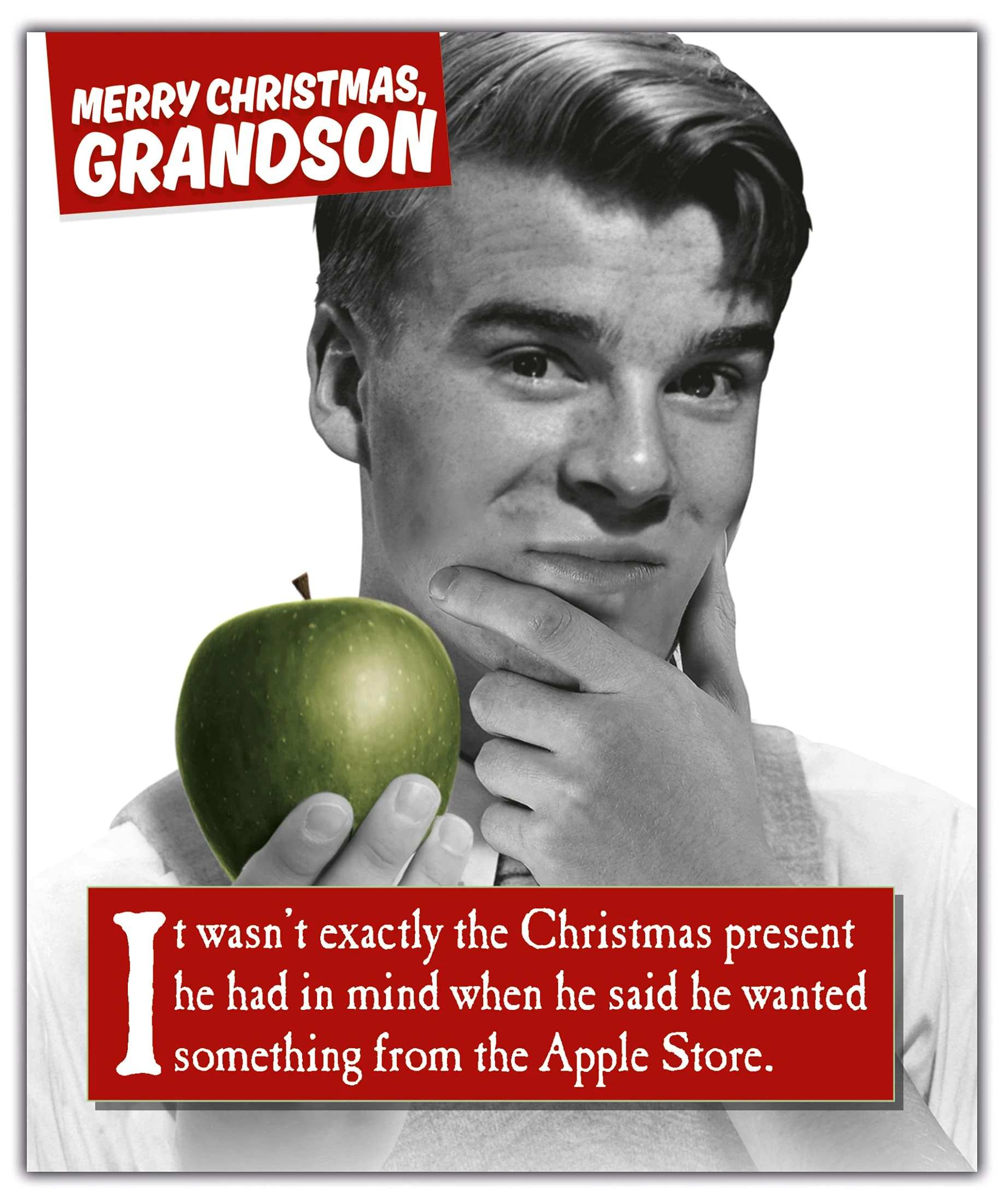 Grandson Christmas Card, Funny Christmas Card Grandson, Xmas Card For Grandson, Grandson Christmas Card For Him Funny, Christmas Cards Grandson, Grandson Christmas Cards