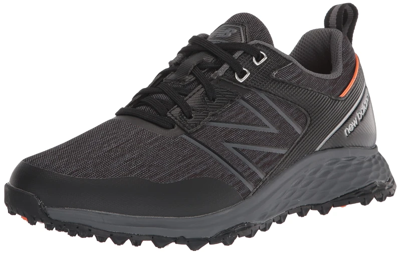 New Balance Men's Fresh Foam Contend Golf Shoe, Black/Grey, 13
