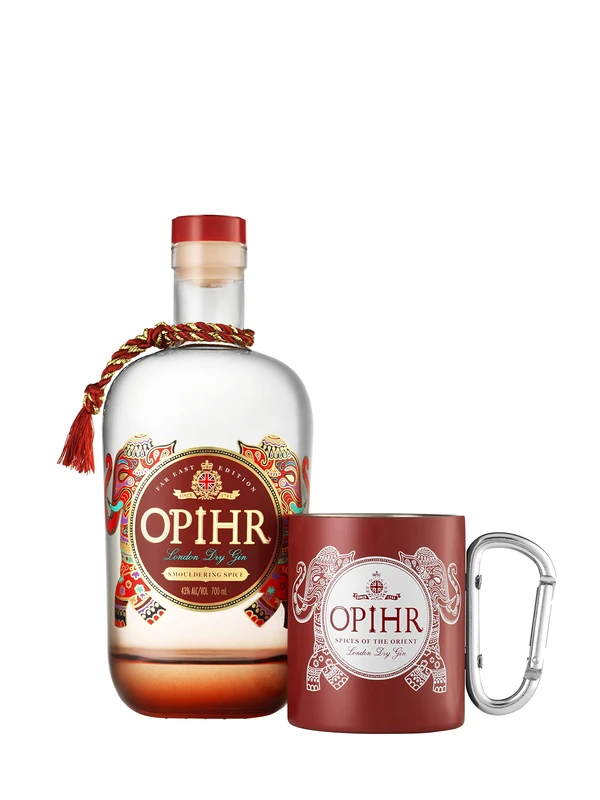 Opihr Gin Gift Set with Far East Edition Gin and 1 Travel Mug - 70cl