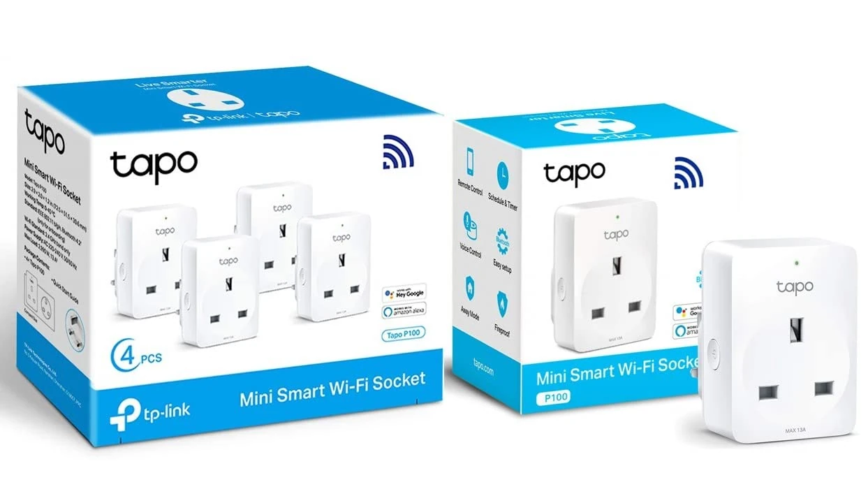 TP-Link Tapo Smart Plug Wi-Fi Outlet, Works with Amazon Alexa (Echo and Echo Dot), Google Home, Wireless Smart Socket (4-Pack) & Tapo Smart Plug Wi-Fi Outlet, Works with Amazon Alexa, Google Home