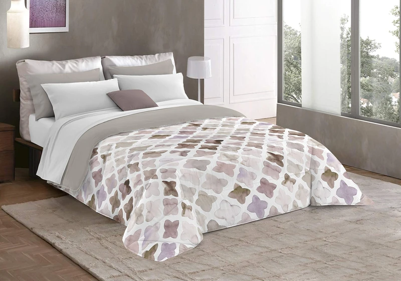 MB HOME ITALY Fantasy Winter Quilt, Florence, Square and Half