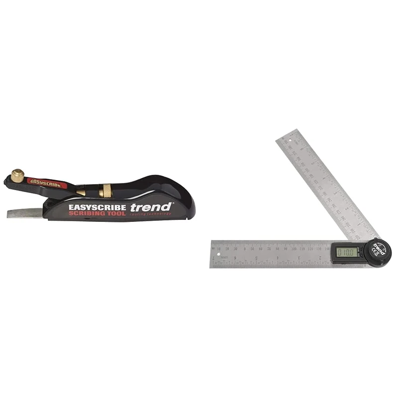 Trend E/SCRIBE EasyScribe Tool, Black, 700 mm & DAR200 Digital Angle Rule, 20cm