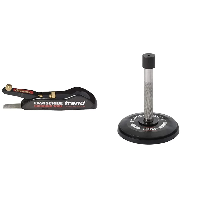 Trend E/SCRIBE EasyScribe Tool, Black, 700 mm & M/PB01 Perfect Butt Scribing Tool