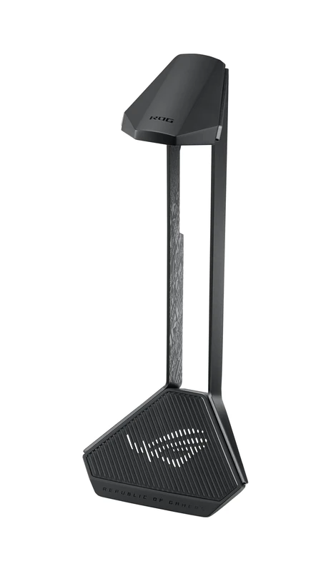 ASUS ROG Throne II Core Gaming Headset Stand (Aluminum Alloy Frame, Non-Slip Base, ROG Pattern, Silver ROG Logo, Black)