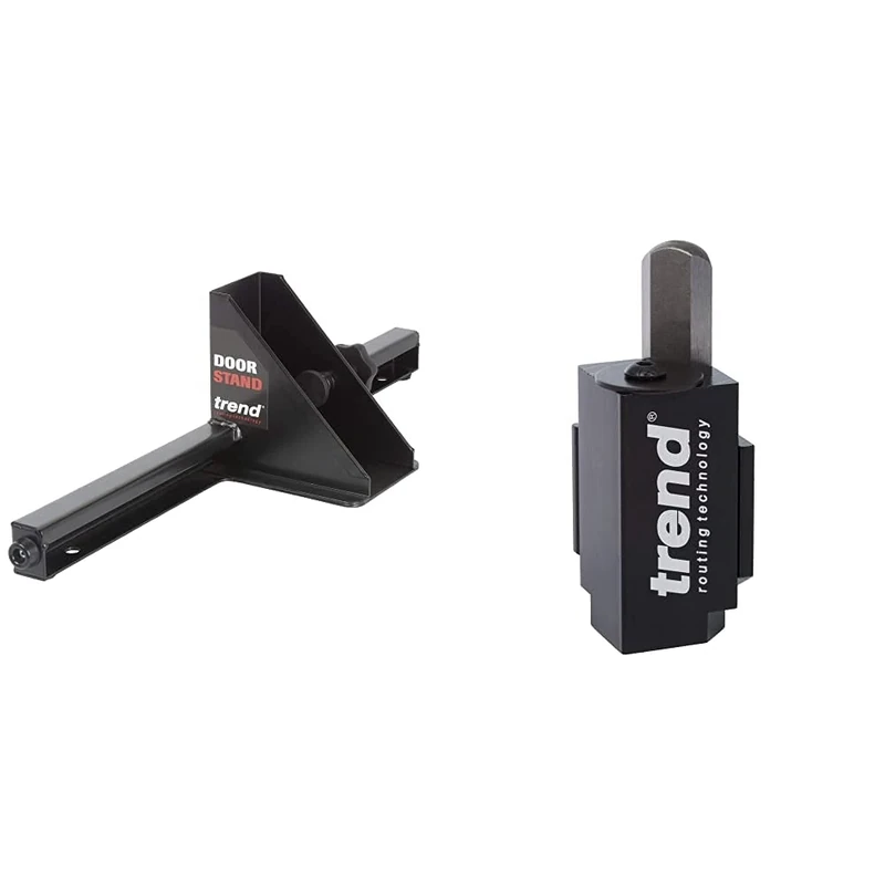 Trend D/Stand/A D Stand Carpentry Tool for Hinge and Door Installation, Black, 32-55mm & C Corner Wood Chisel for Square Hinge and Lock Face Fitting, Black, 70mm